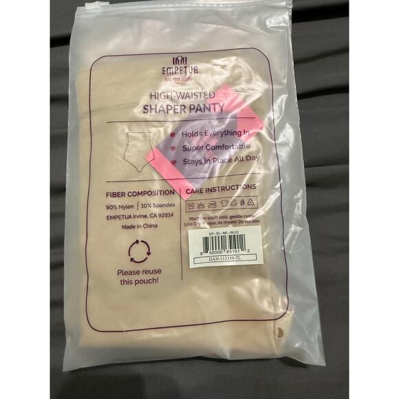 NWT Empetua HIGH-WAISTED SHAPER PANTY Nude‎ Tan Shapewear Stretch Various Sizes - Picture 7 of 9